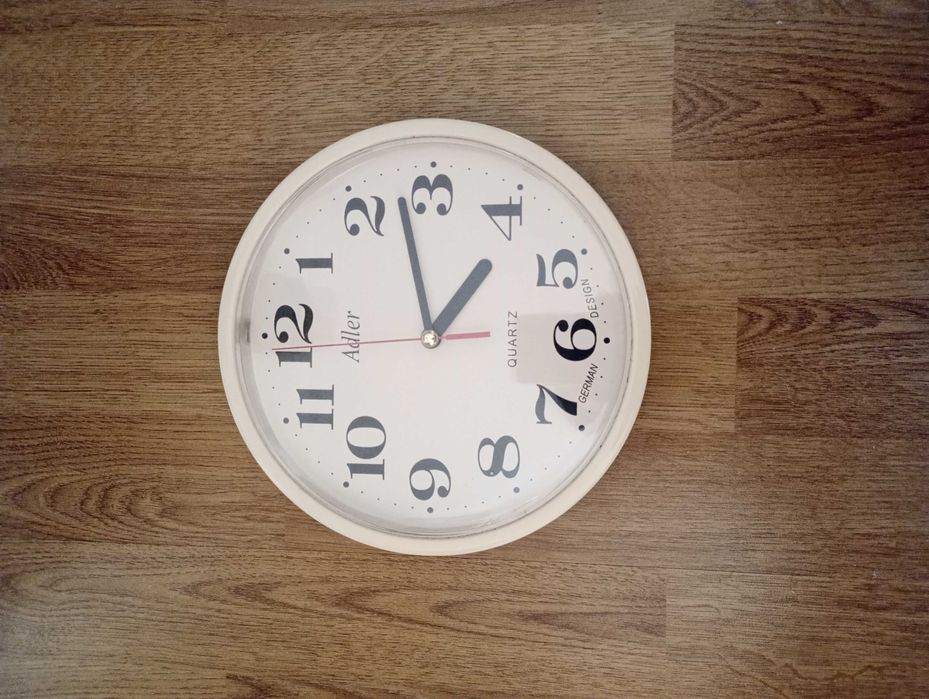 zegar ścienny Adler biały 20cm