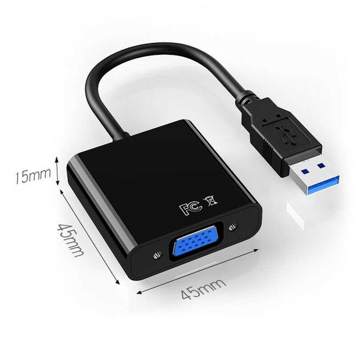 Adaptador USB 3.0 para VGA