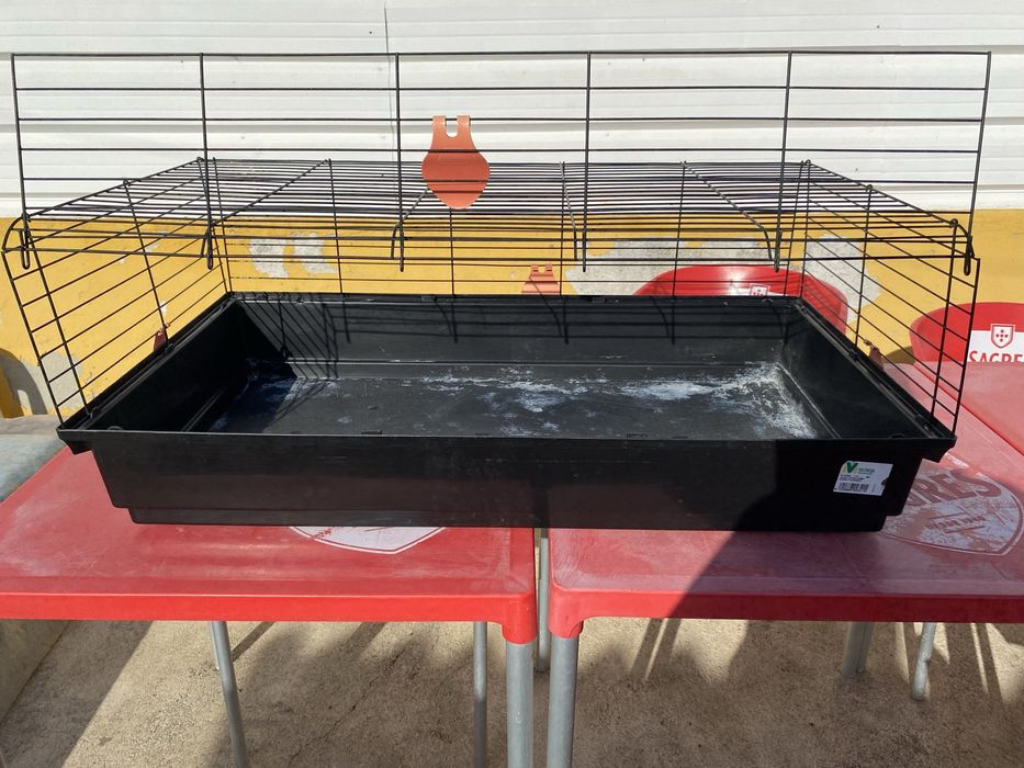 Gaiola para grandes roedores (porcos da índia ou coelhos) 100x40x50