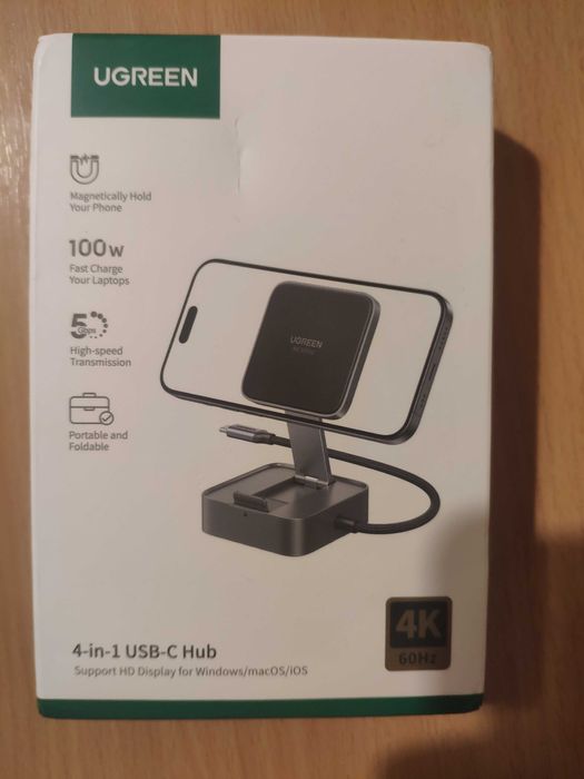 Док-станція 4 in 1 UGREEN CM801 HDMI-4K 60Hz PD-100W