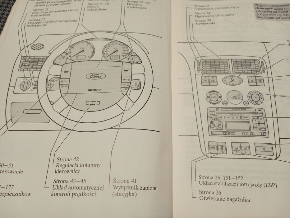 FORD MONDEO MK3 Instrukcja Obsługi Książka 2002 PL Polska po Polsku