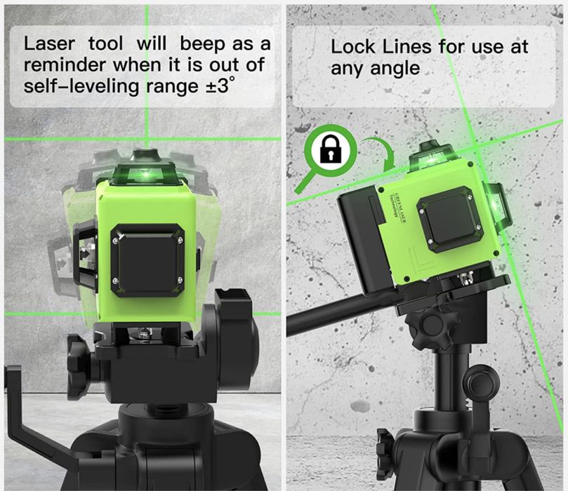 Laser autonivelante linha verde com comando