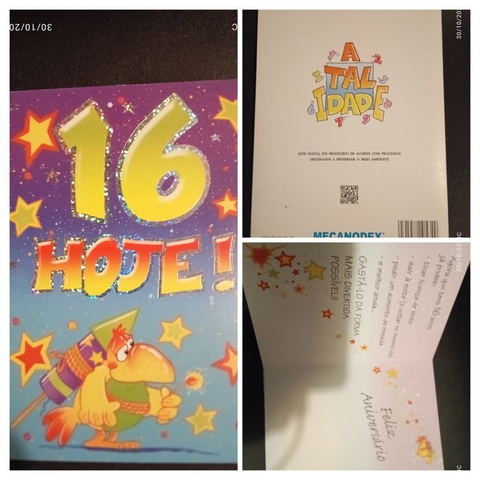 Postais de aniversário