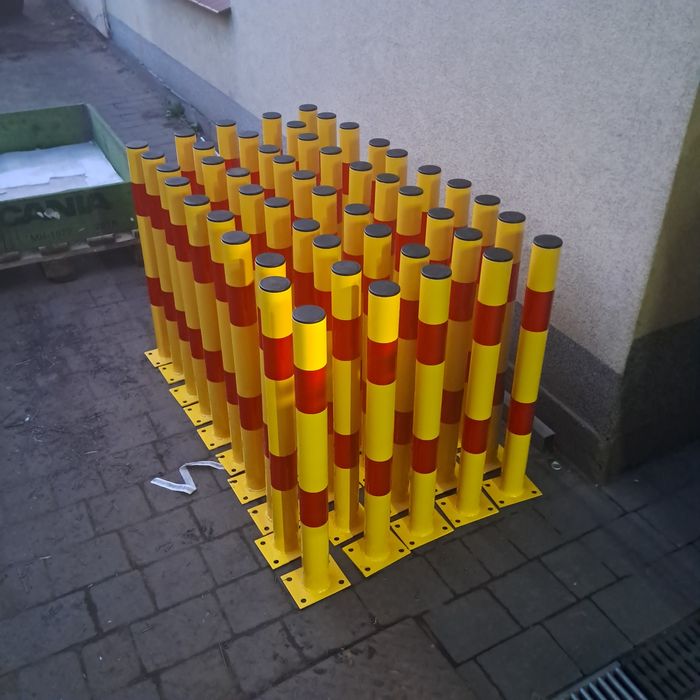 Słupek parkingowy  blokada ostrzegawczy