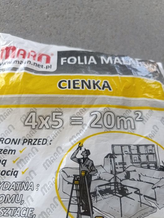 Folia malarska 20m2 NOWA