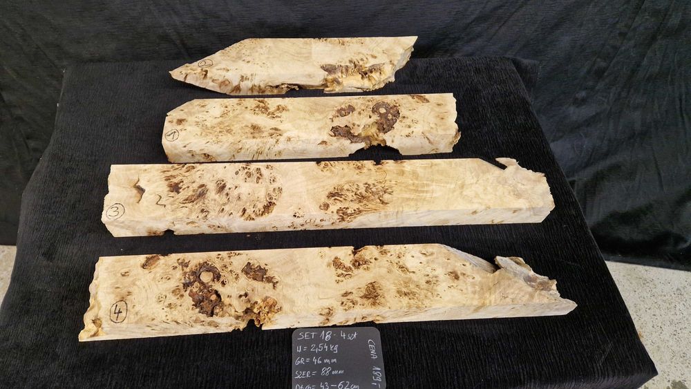 SET 18 2,54 kg = 4 szt. czeczot do żywicowania topola plaster zestaw