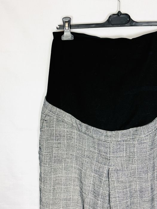 Spodnie ciążowe w kratkę M 38