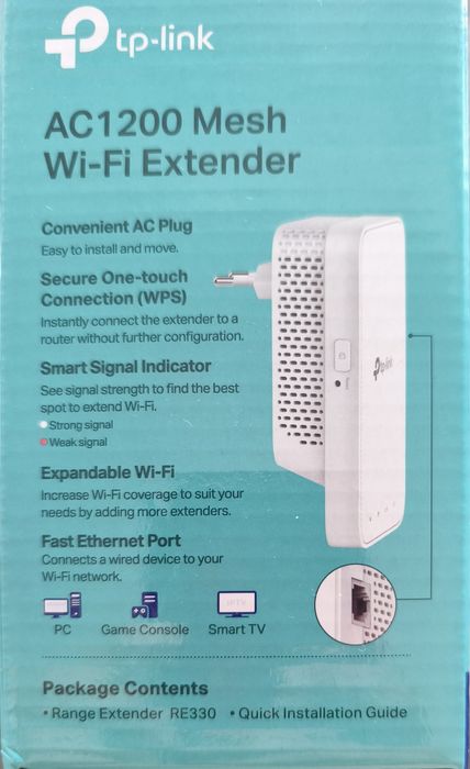 Vendo Repetidor Wi-Fi TP-Link RE330 AC1200 em excelente estado