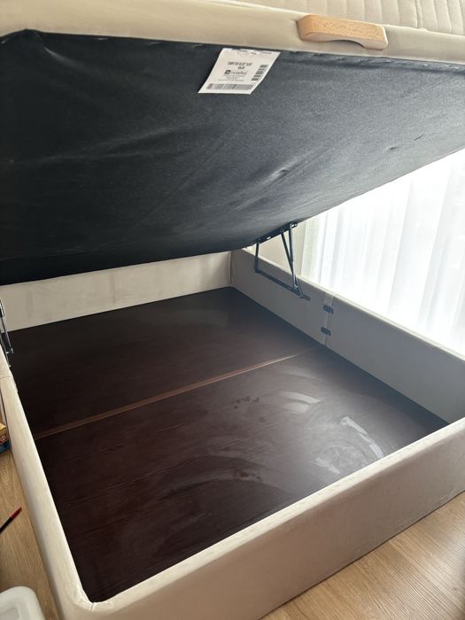 Cama sommier B REBAT LIVING (160 x 200 cm - molaflex), Cabeceira Lisa (Molaflex) colchão Heaven (Area Store)