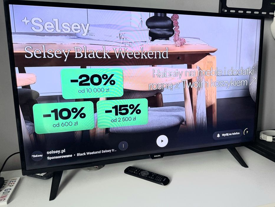 Telewizor Philips 43 cali FullHD LED 43' DVB-T2