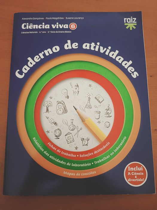 Caderno de actividades de Ciências 6ºano