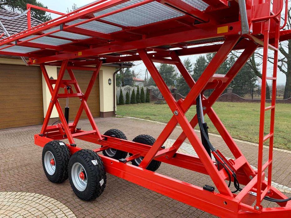 Platforma Sadownicza T031/2 Lisicki tandem 2-osiowa, dwa siłownik