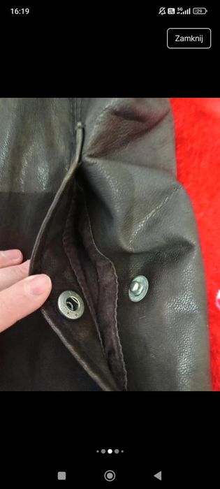 Kurtka skórzana męska