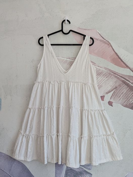 Pull & Bear sukienka letnia rozkloszowana boho rustic