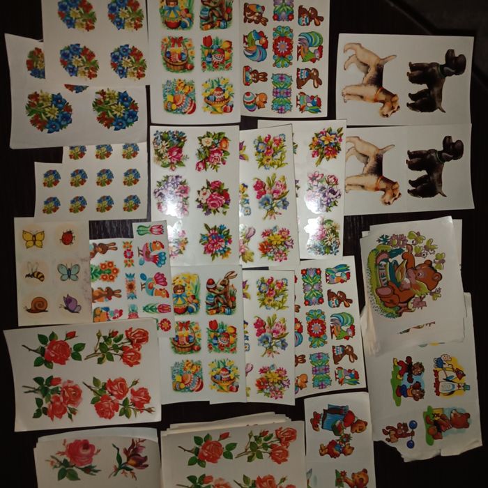 Переводки, наклейки календарики