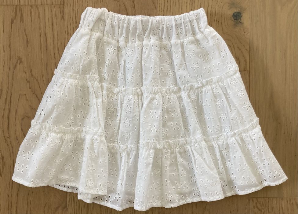 Spódnica z falbanami haft biała Sinsay r. XXS !!!