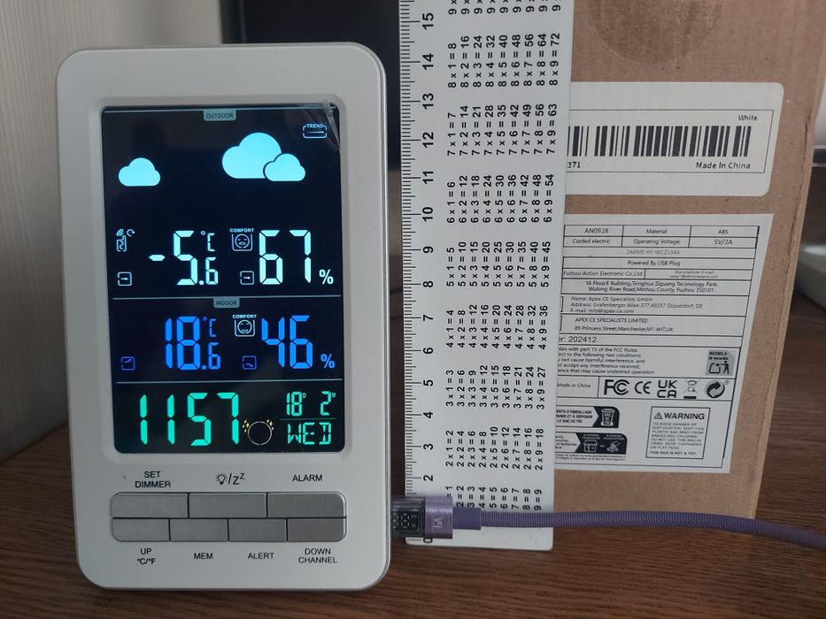 Бездротова розумна метеостанція  AN0928.