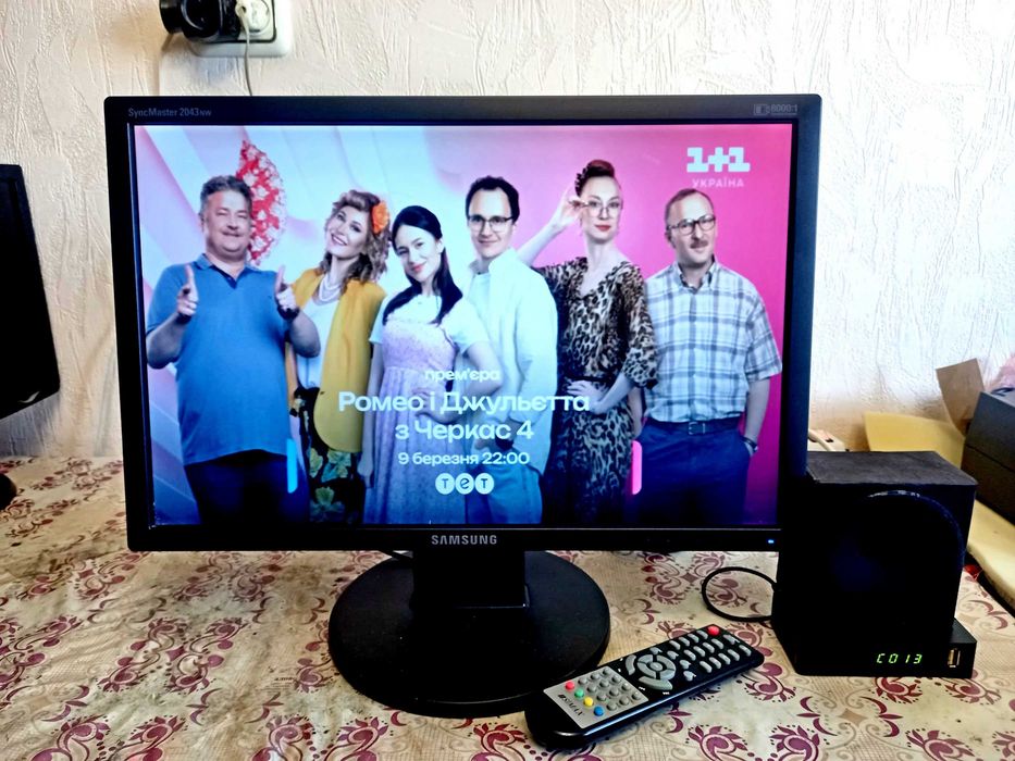 LCD телевизор 20"/22" c Т2 рабочий.
