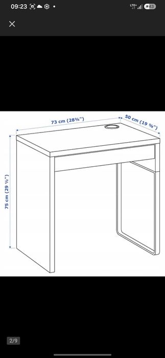Biurko micke ikea