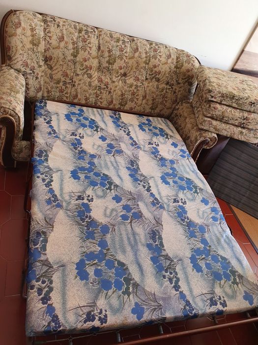 Vendo conjunto de 3 sofas estilo inglês - Para desocupar