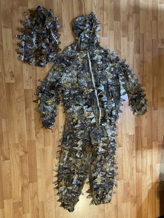 Maskowanie / Ghillie kamuflaż 3D + maska na twarz