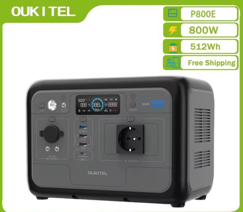 Зарядна станція OUKITEL P800E PLUS 800W 512Wh LiFePO4 Нова
