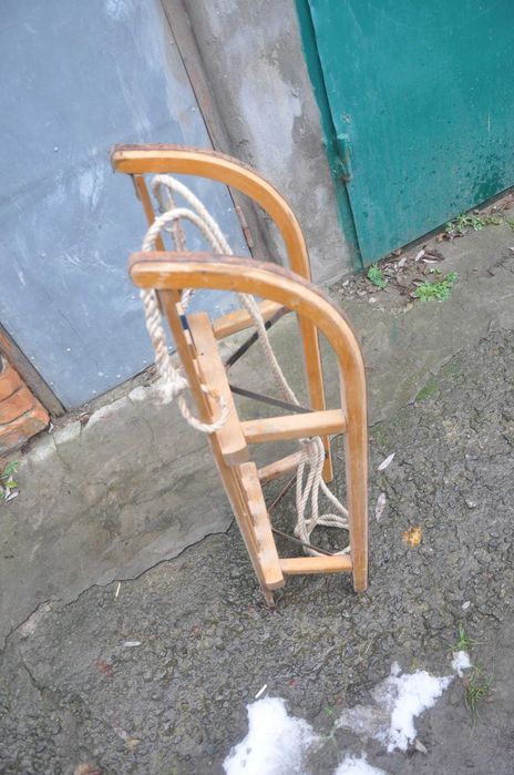 Санки деревянные