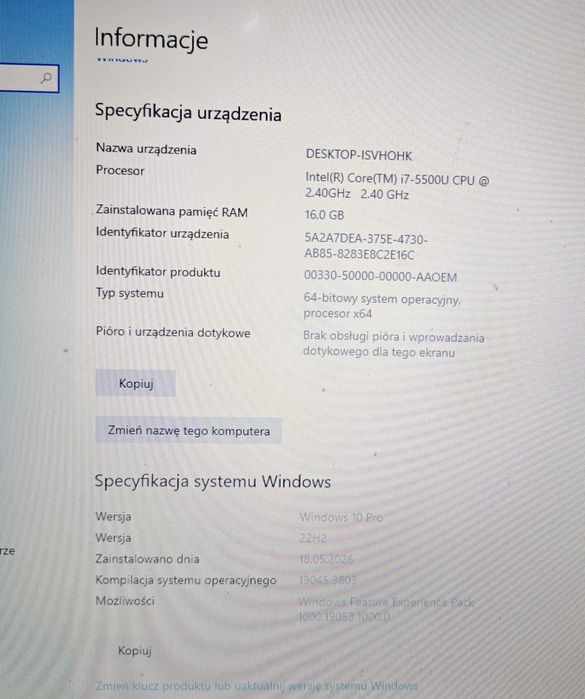 Laptop Lenovo g70-80,  Intel Core i7 + Windows 10 pro