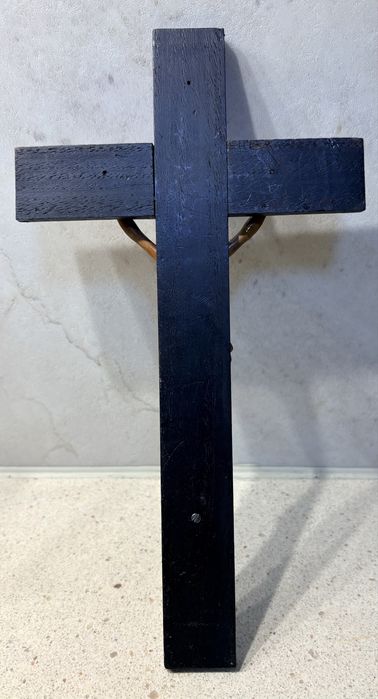 Antigo crucifixo do Sec XIX com magnífica escultura de Cristo