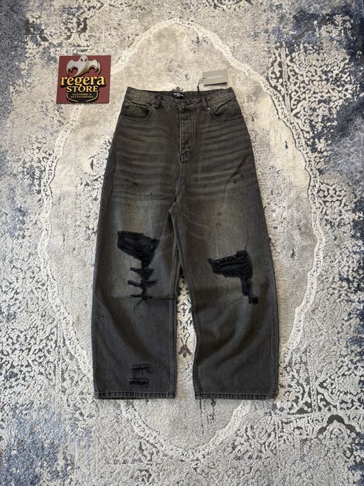 Джинсы Balenciaga baggy jeans баленсиага широкие джинсы opium viper style рвані рваные destroyed Opium oversize