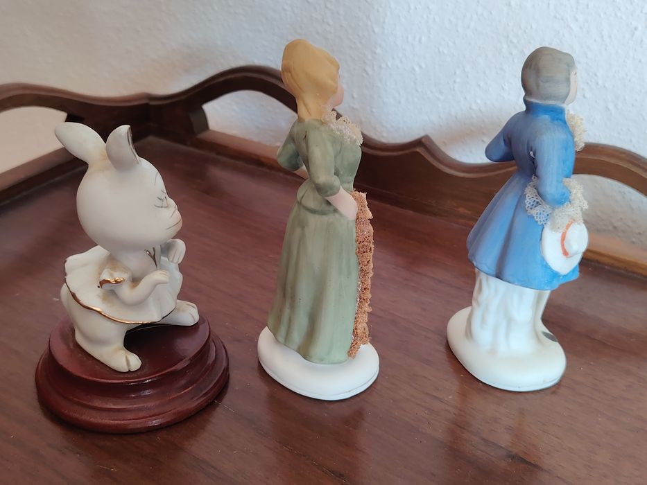 3 Bibelôs em Porcelana Fina