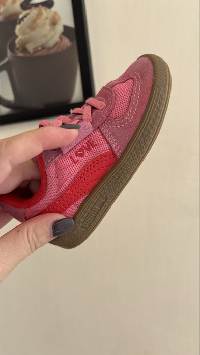 Кросівки кеди  Puma palermo Love рожеві 22 розмір