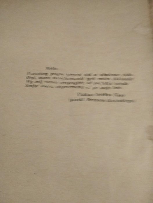 Książka " Przemiany"  1937 r