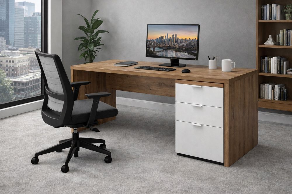 Biurko biurowe 180x80 | solidne | industrialne