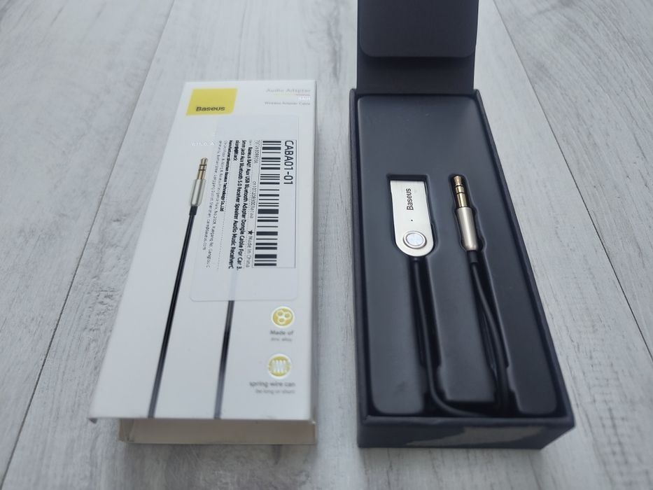 Adapter USB Baseus BA01 Bluetooth 5.0 – AUX 3.5 mm do auta / głośniki