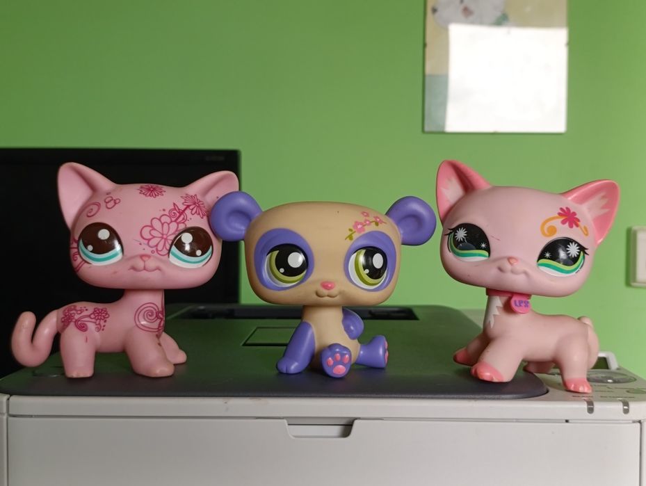 Littlest pet shop Jumbo Deco Pet kot, koty, panda.  2008 rok