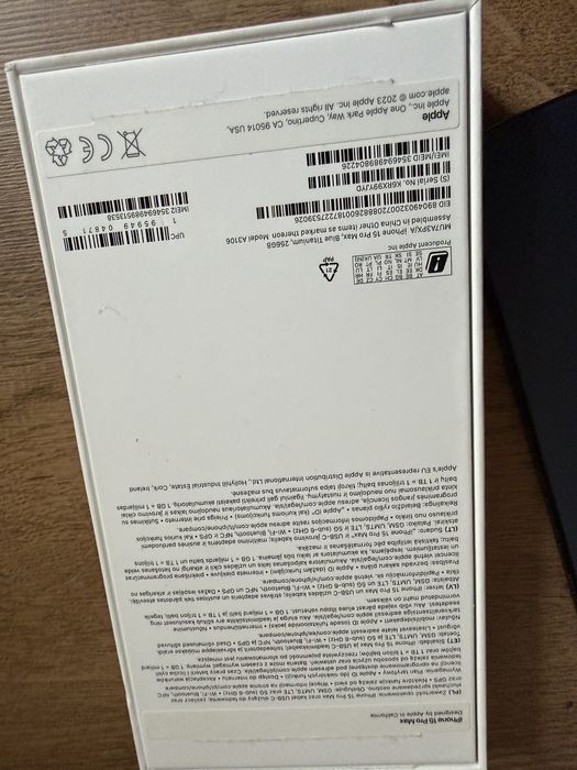 Iphone 15 Pro Max 256Gb Blue Titanium