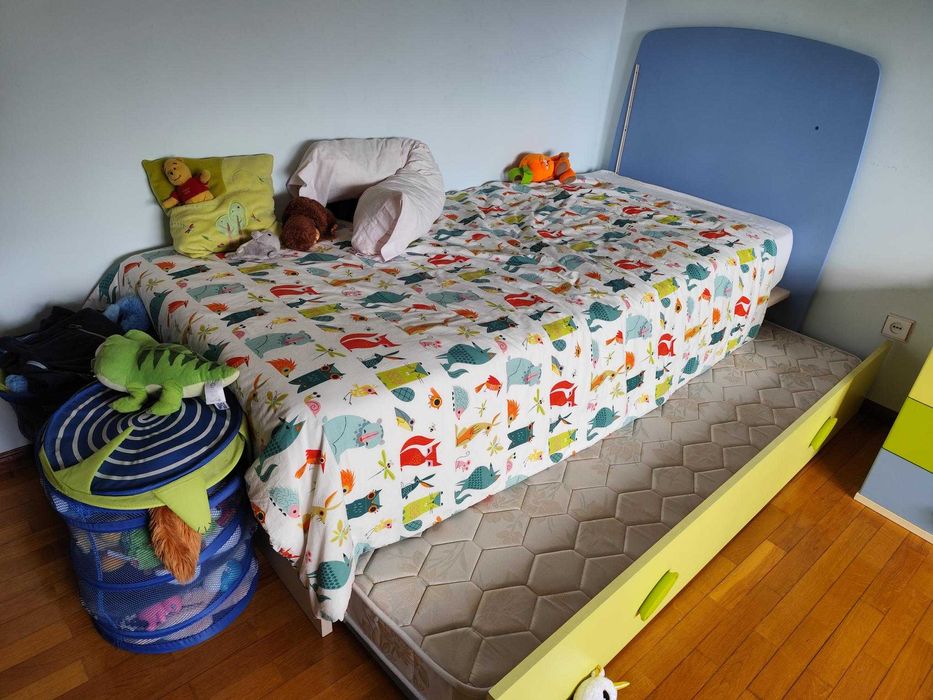 Cama Individual com segundo colchão