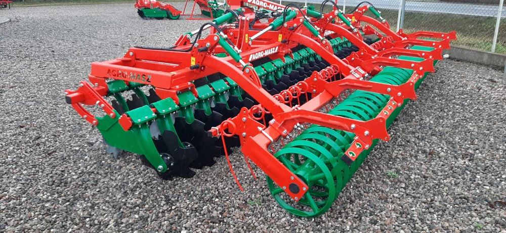 Od ręki!! Brona talerzowa AGRO-MASZ 6m wał daszkowy POPOKAZOWA