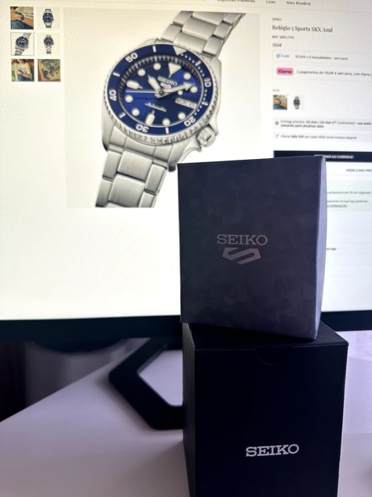 Seiko 5 Sports SKX Azul — NOVO