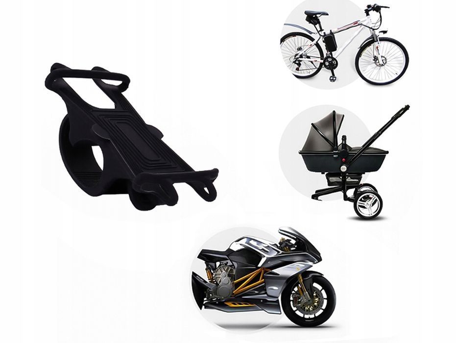 Uchwyt każdy telefon smartphone kierownicę zaczep mocowanie gumowy