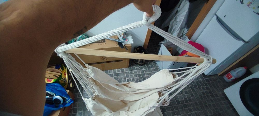 Cadeira Suspensa de Baloiço / Rede de Descanso Bege