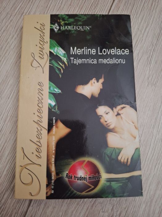 2. Książka  Harlequin niebezpieczne związki. Merline Lovelace- Tajemnica medalionu