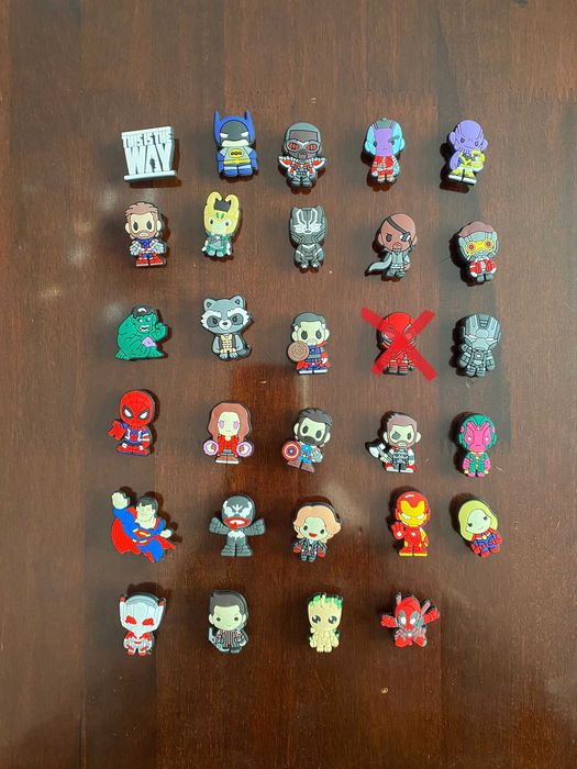 Pins para crocs - Super Heróis