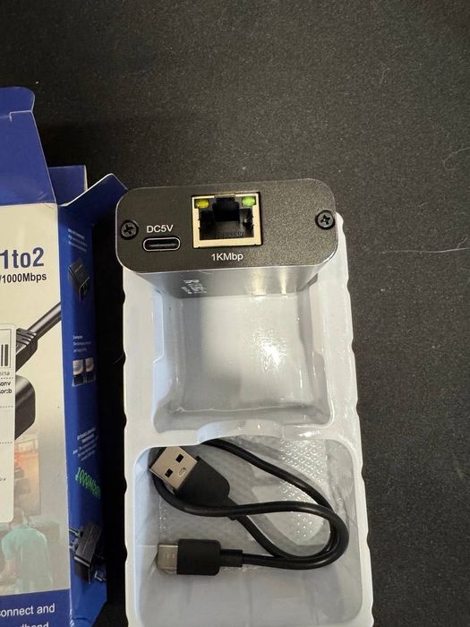 Spliter Ethernet 1 в 2, новий. Lan розгалужовач