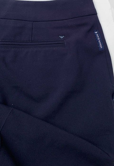 Spodnie Granatowe Męskie Armani Jeans 46 Wizytowe