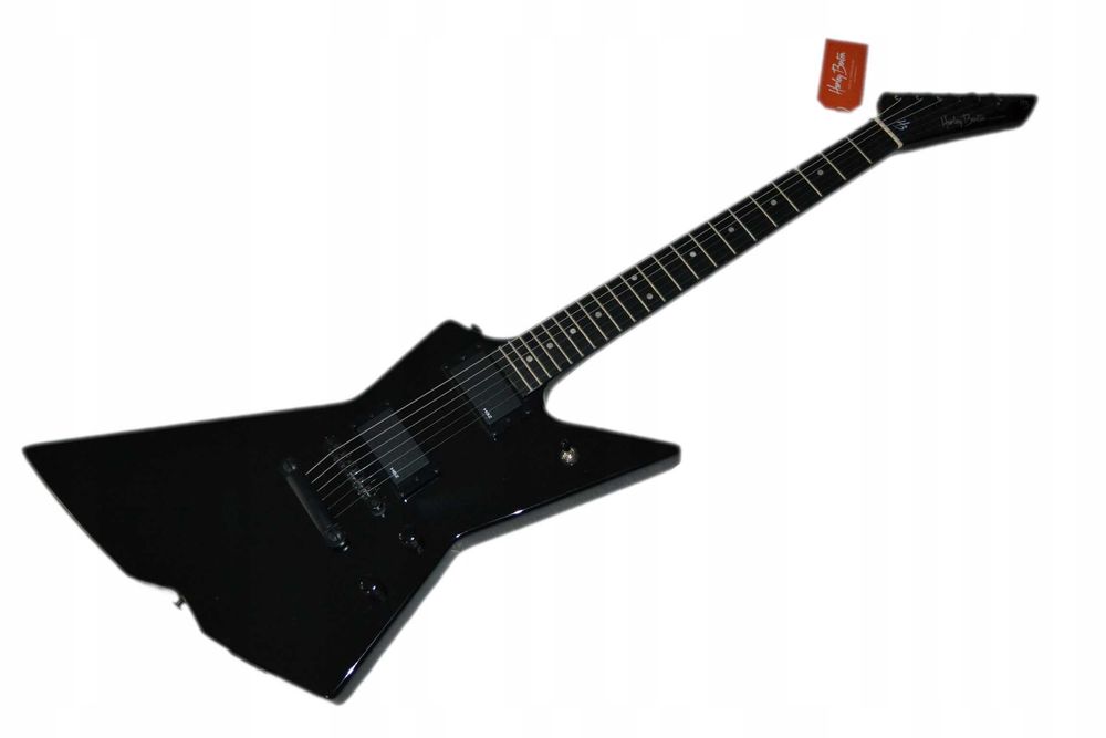 HARLEY BENTON EXTREME-84 BK nowa gitara explorer ustawiona lutniczo