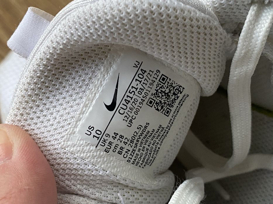 Nike 44 Air Max Bolt buty białe męskie