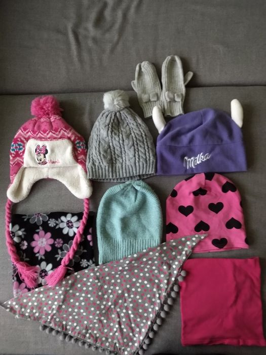 Czapki i szaliki dla dziewczynki