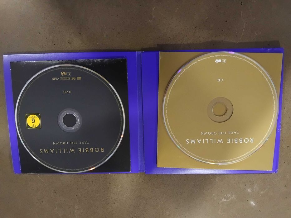 Robbie Williams em cd e dvd novo